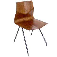 Rene-Jean Caillette French Diamond Chair Molded Plywood