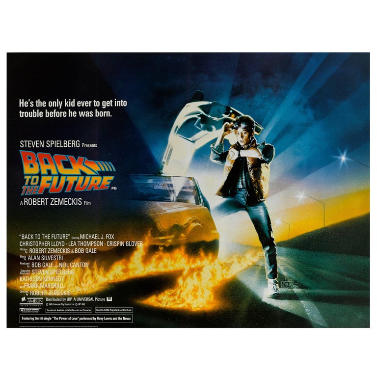 Back To The Future Original British Movie Poster For Sale At 1stdibs
