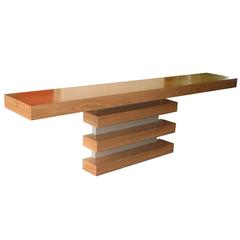 Modern 21st Century Rectangular Wooden Console Table QUATTRO