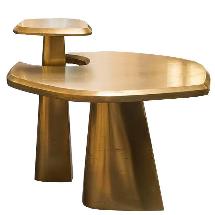 Dubll Set of Side Tables by Charles Tassin For Sale