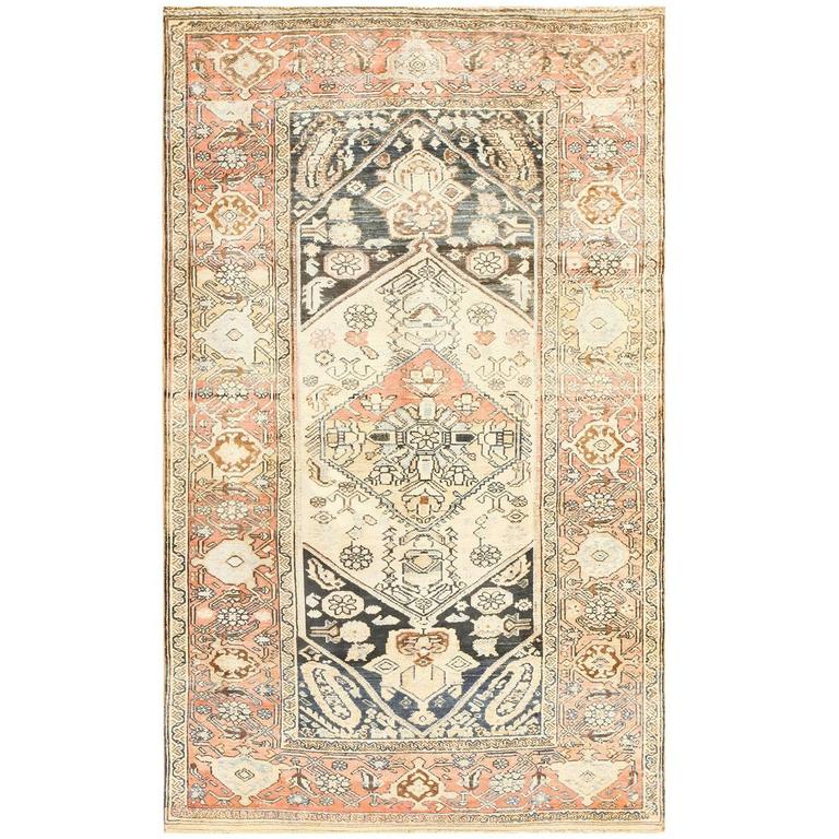 Small Antique Persian Malayer Rug For Sale