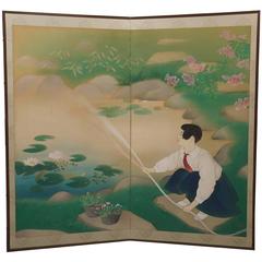 Japanese Two-Panel Screens