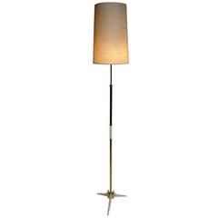 Unique Mid-Century Modern Brass Floor Lamp