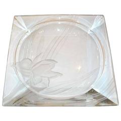 1940s, Dorothy Thorpe Signed Glass Tray 4