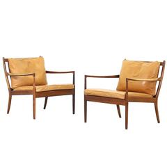Pair of Lounge Chairs by Ib Kofod Larsen for OPE Mod. Samsö