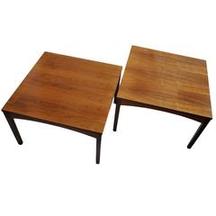 Pair of Brazilian Rosewood Coffee, End Tables, Denmark, 1960s