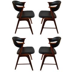 Kai Kristiansen Dining Chairs, Set of Four