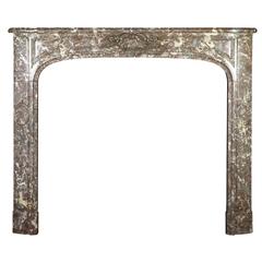 18th Century Belgian Marble Antique Fireplace Mantle from the Regency Period 2