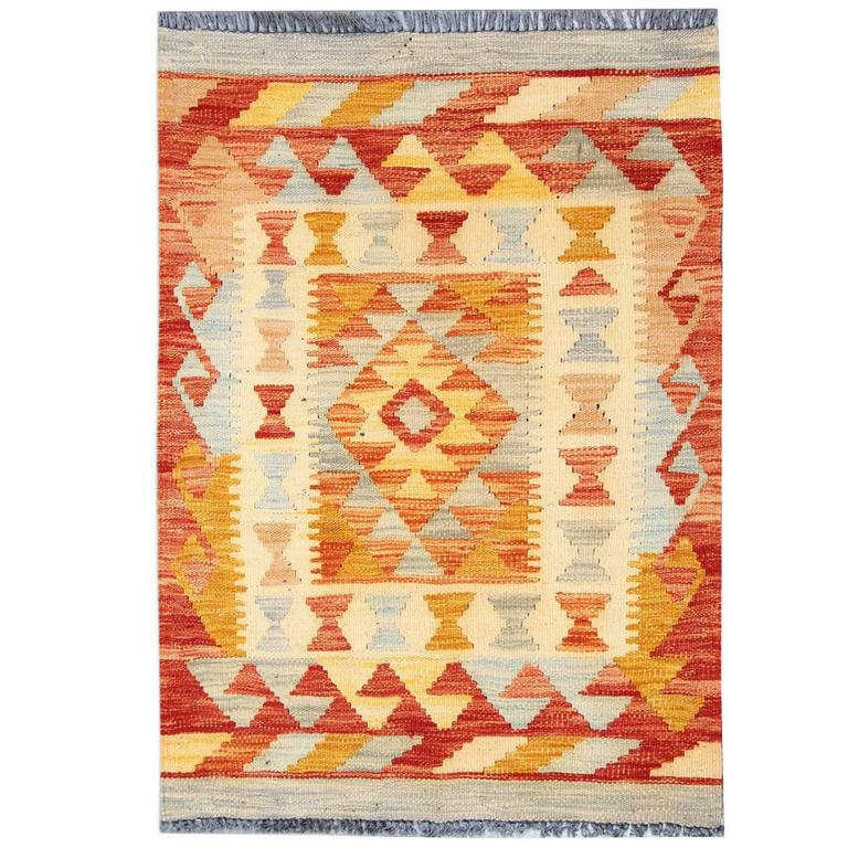 Afghan Kilim Rug at 1stdibs