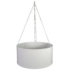 Four Round White Painted Ceiling Lights