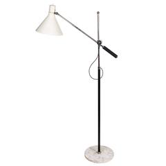 1950s Italian Articulating Floor Lamp in the Style of Arredoluce