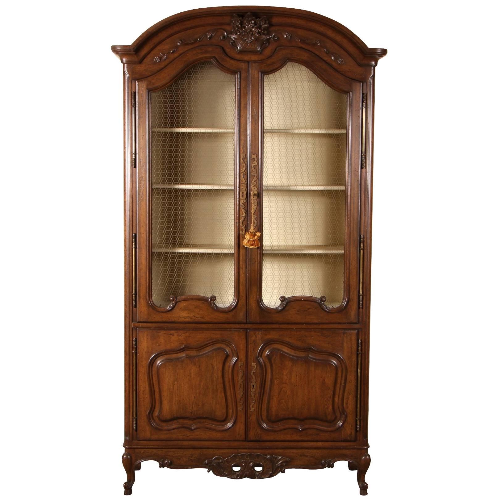 Auffray Country French Bibliotheque or Bar Cabinet