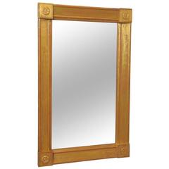 Early 19th Century Neoclassical Hand-Carved Giltwood Mirror