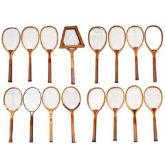 Collection of 16 Retro Tennis Rackets