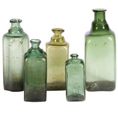 Collection of Five 15th-16th Century European Bottles