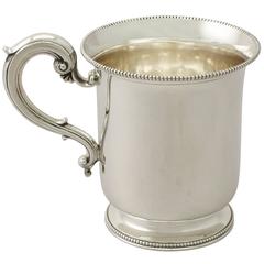 Sterling Silver Christening Mug by Edward & John Barnard - Antique Victorian