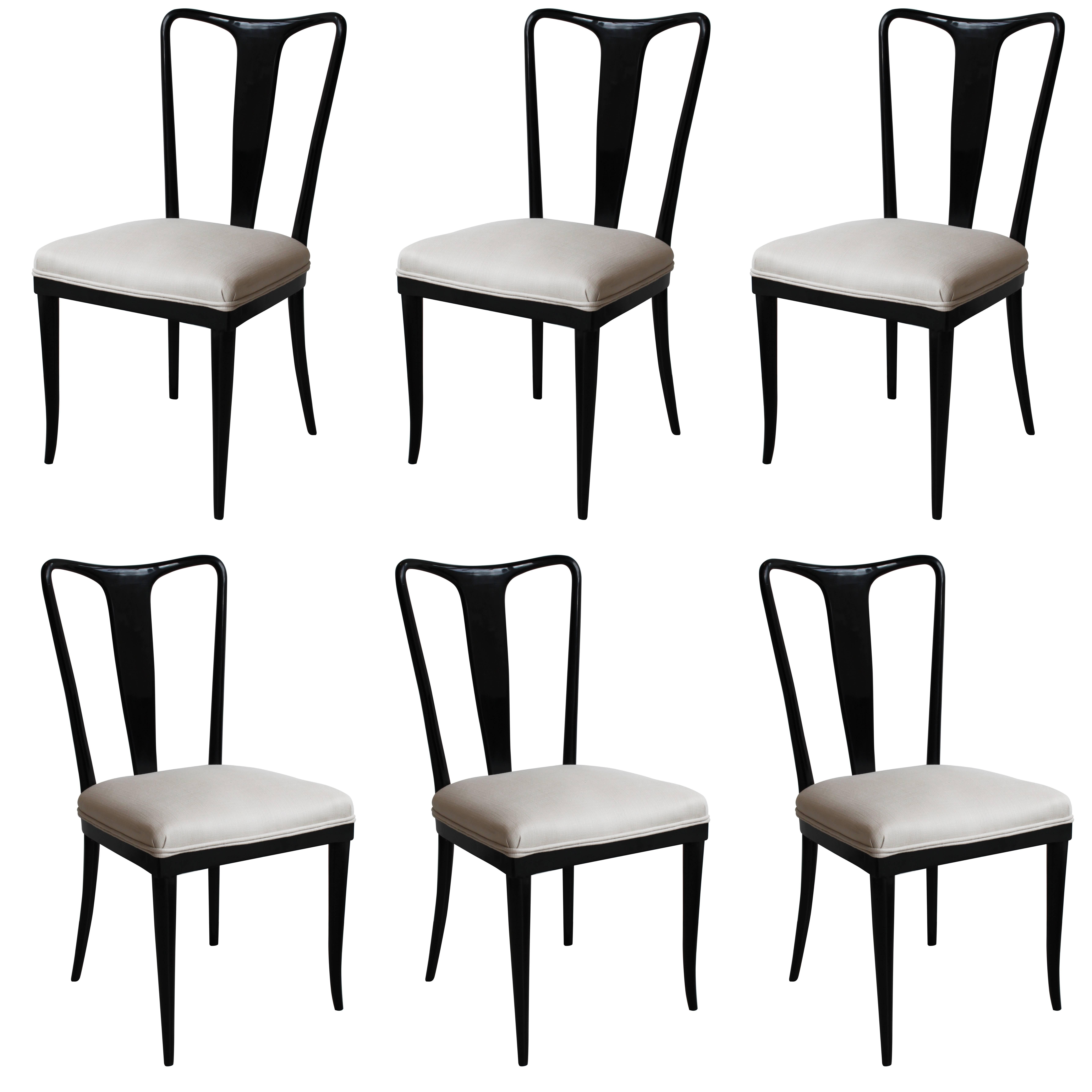 Set of Dining Chairs by Guglielmo Ulrich For Sale