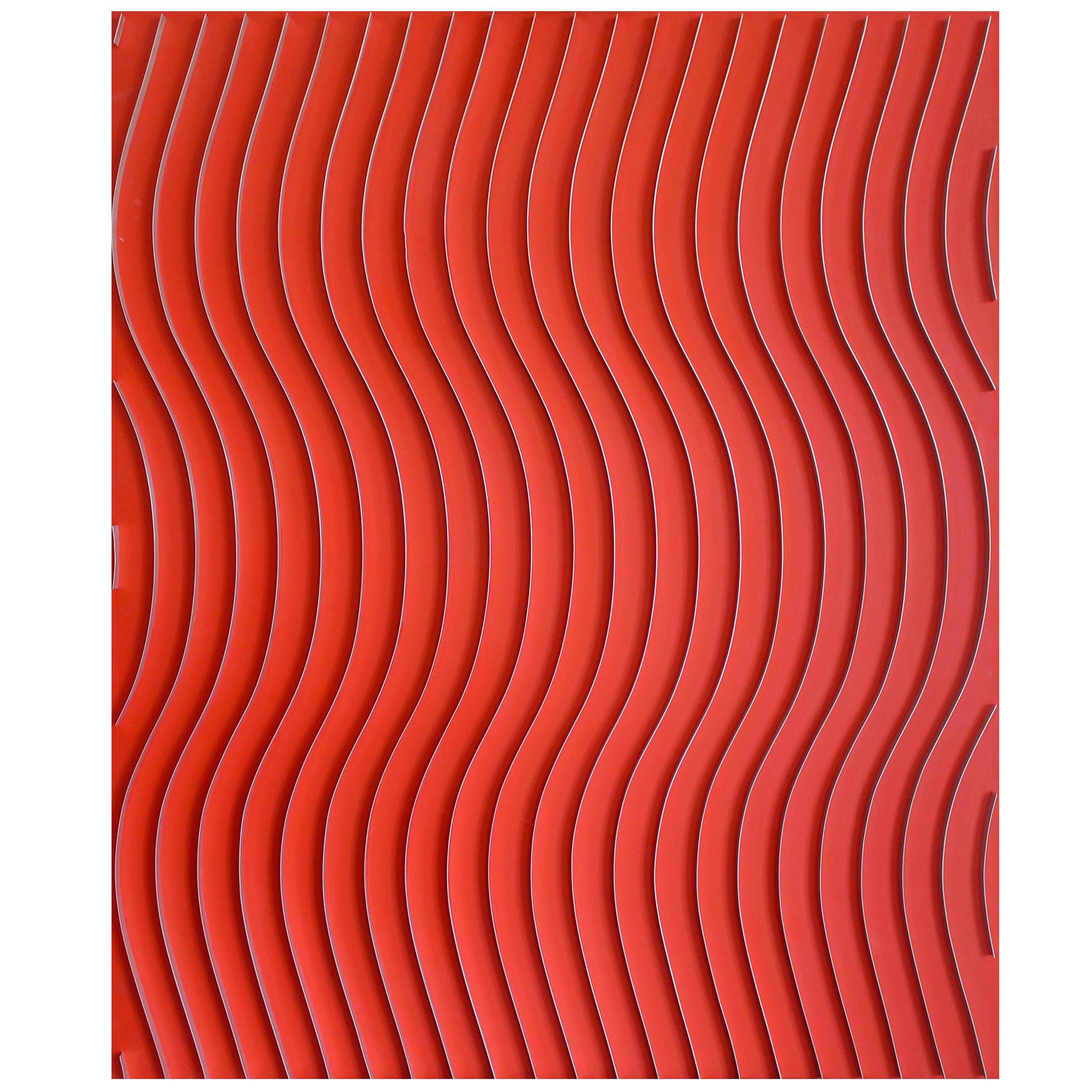 Red "Sinuzoïde" by Marc Cavell For Sale