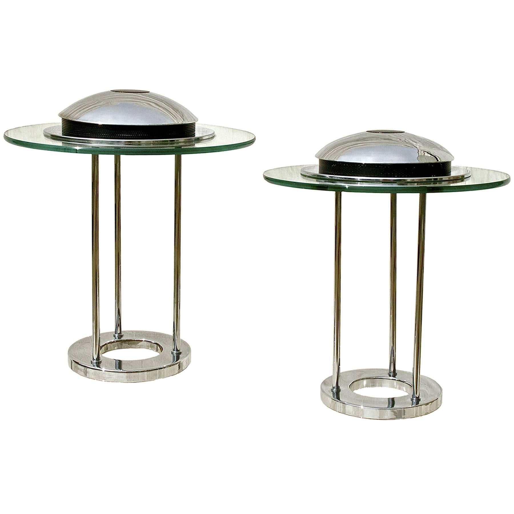 Chrome Lamps by Kovacs For Sale
