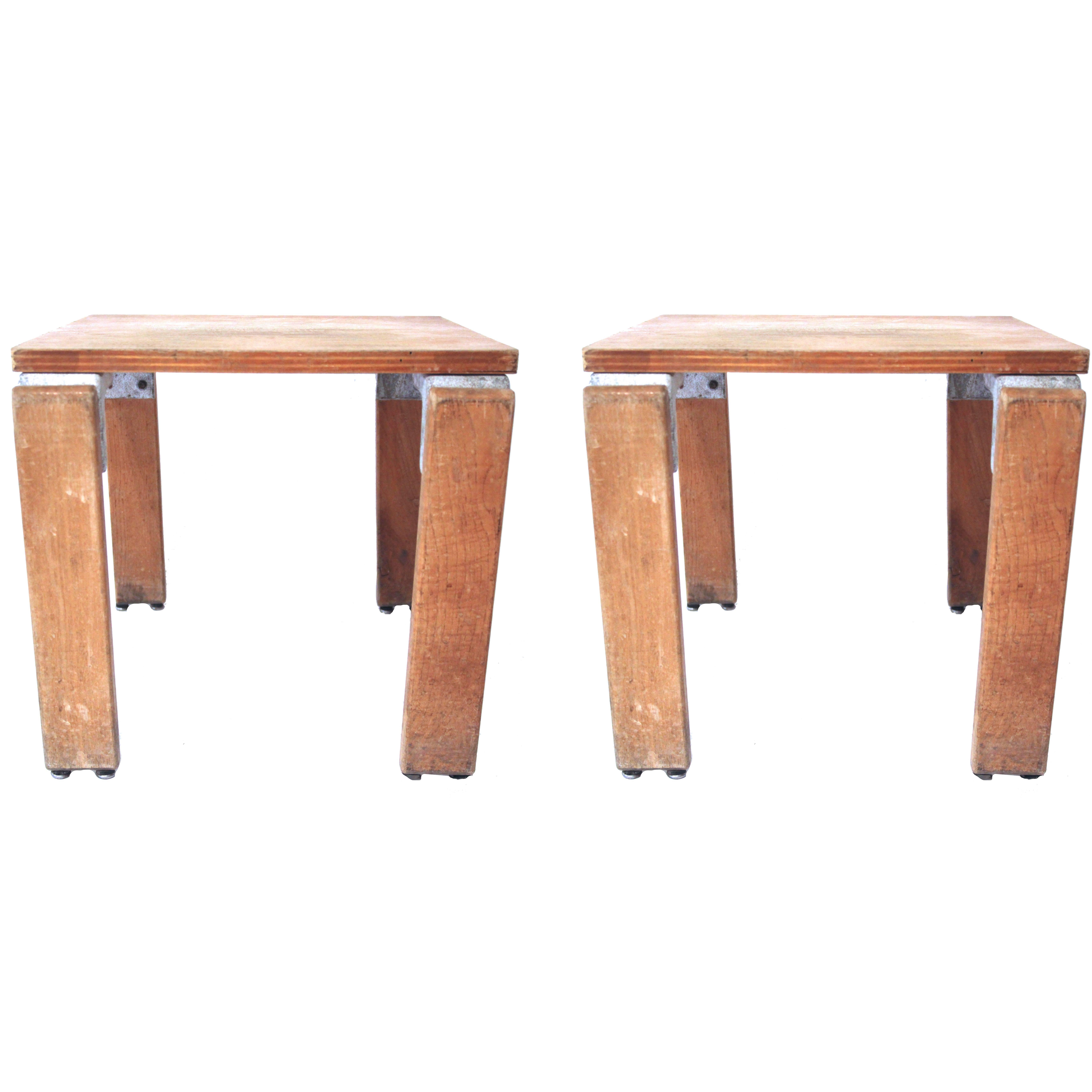Georges Candilis and Anja Blomstedt Pair of Stools