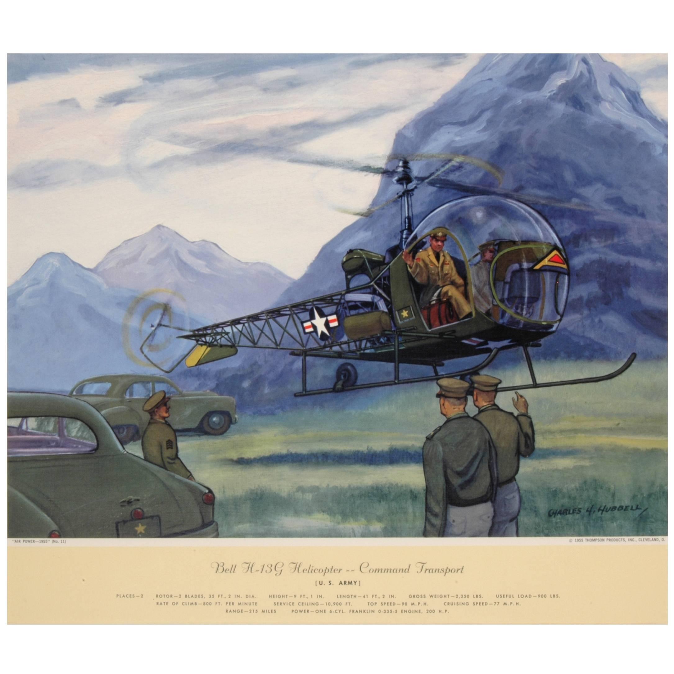 U.S. Army Helicopter Print For Sale
