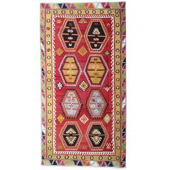 Antique Anatolian Turkish Kilim Rug 12