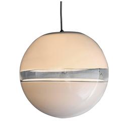 Mid century modern Italian glass ceiling lamp