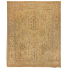 Antique Turkish Oushak Rug 6