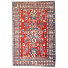 Oriental Rug Handmade Carpet Red Geometric Rugs for Sale 232x346cm