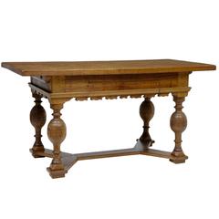 Antique 19th Century Dutch Oak Small Refectory Dining Table