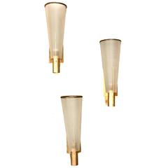 Three of Stilnovo Sconces 1950s, Italy 9