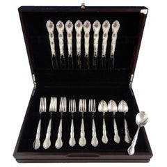 Used Andante by Gorham Sterling Silver Flatware Set for Eight Service 33 Pieces