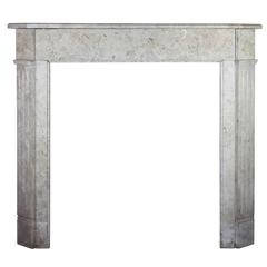 19th Century Antique Fireplace Mantel in Combanchien Marble Stone 5