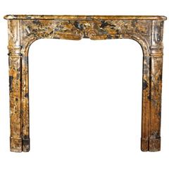 18th Century Italian Antique Fireplace Mantel in Breccia Marble Mantel 9