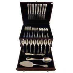 Milano by Buccellati Sterling Silver Flatware Dinner Set of Eight Service, Italy