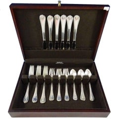 Woodwind by Reed & Barton Sterling Silver Flatware Service Six Set 24 Pieces