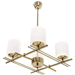 Scandinavian Mid-Century Ceiling Light by Itsu 3