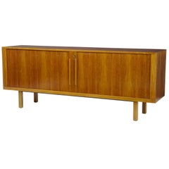 20th Century Swedish Teak Tambour Front Sideboard by Atvidabergs