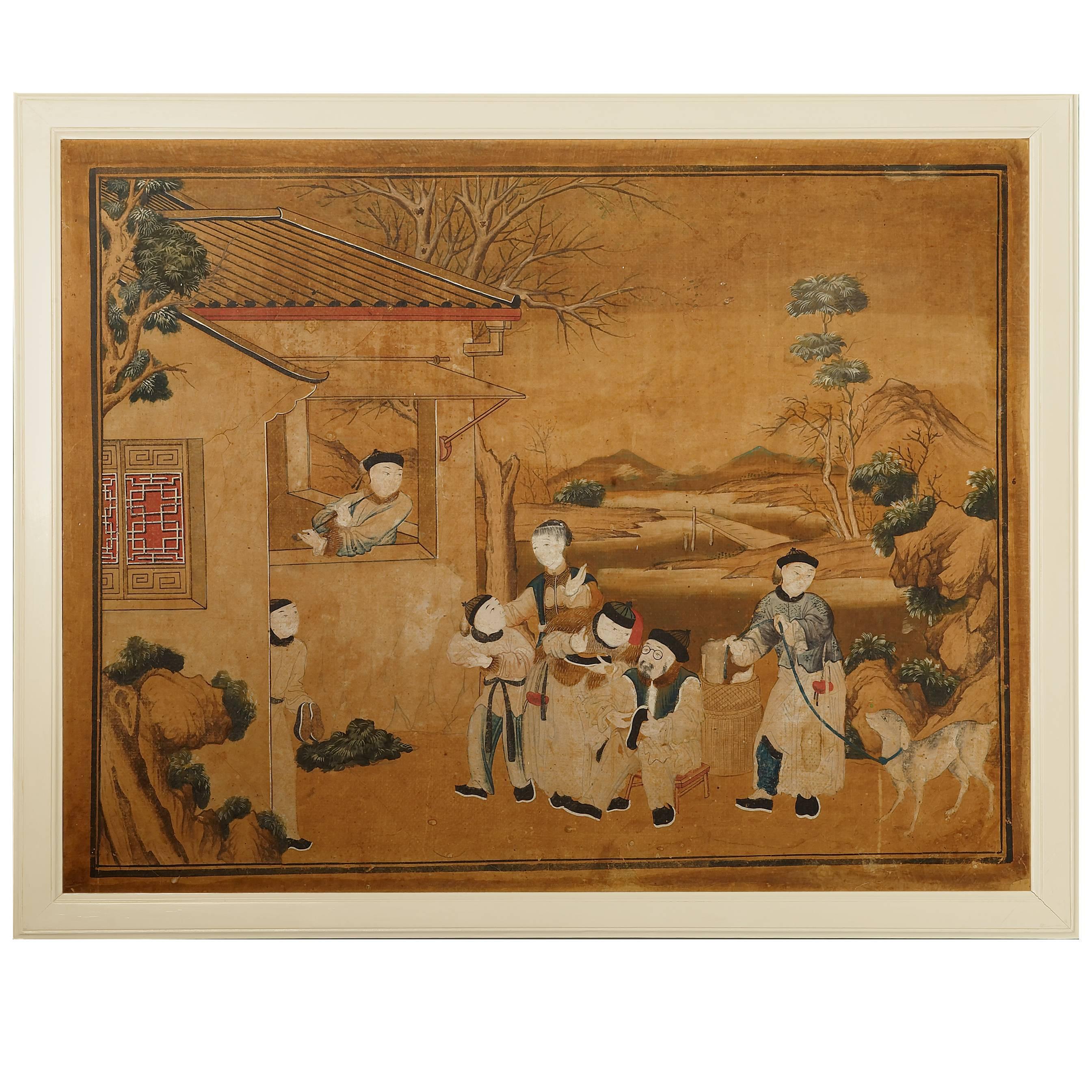 Group of Four Chinese Paintings For Sale