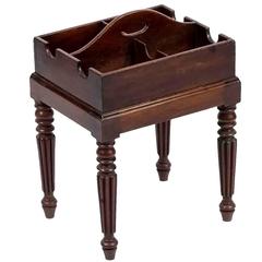 18th Century Georgian Mahogany Bottle Holder on Stand 5