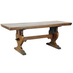 table tuscan walnut 18th farm reclaimed painted antique wood