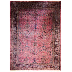  Antiker persischer Mohajeran-Sarouk-Teppich,  11'8"" x 16'3"""