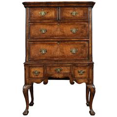 Queen Ann Walnut Chest on Stand