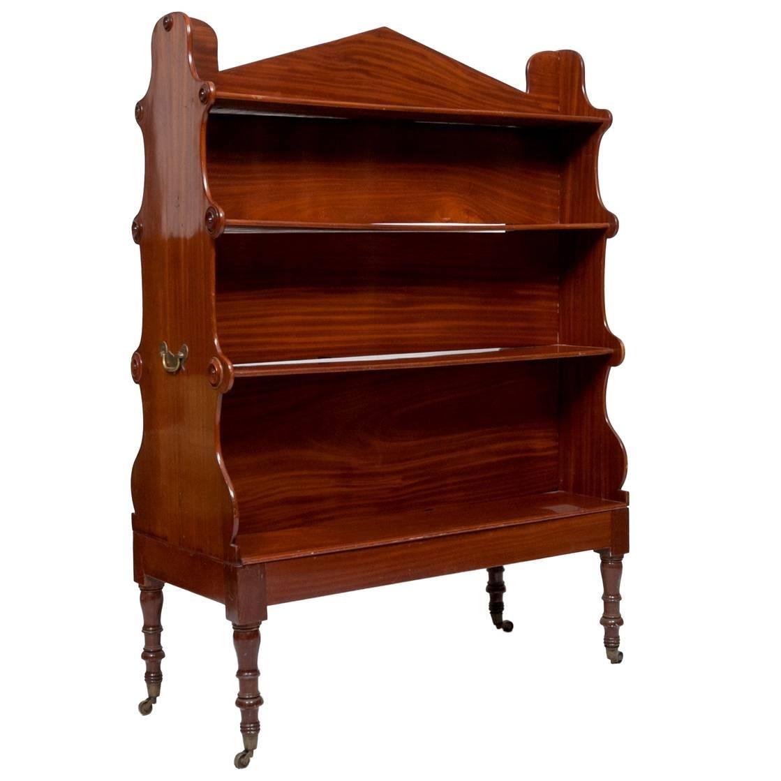 Early 19th Century Georgian Mahogany Double-Sided Bookcase by Gillows