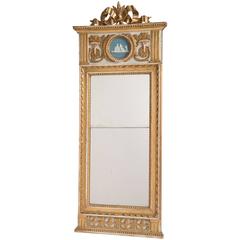 Swedish Gustavian Period Mirror with Giltwood Bow, circa 1790 6