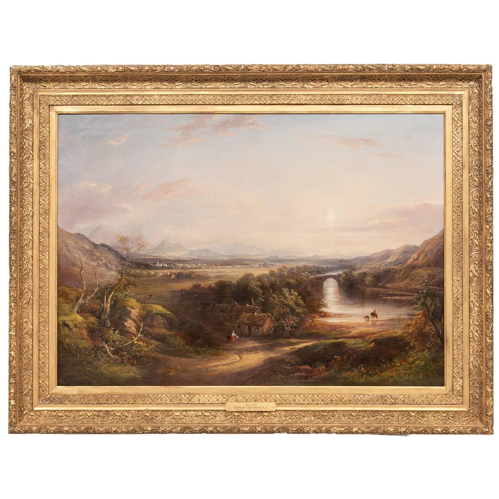The Ford, by Thomas Creswick For Sale