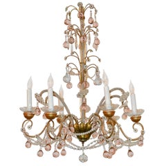 Early 20th Century Italian Beaded Chandelier