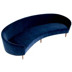 Curved Art Deco Styled Sofa 1
