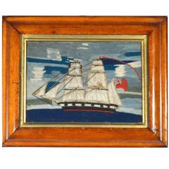 English Sailor's Woolwork of a Royal Navy Brig