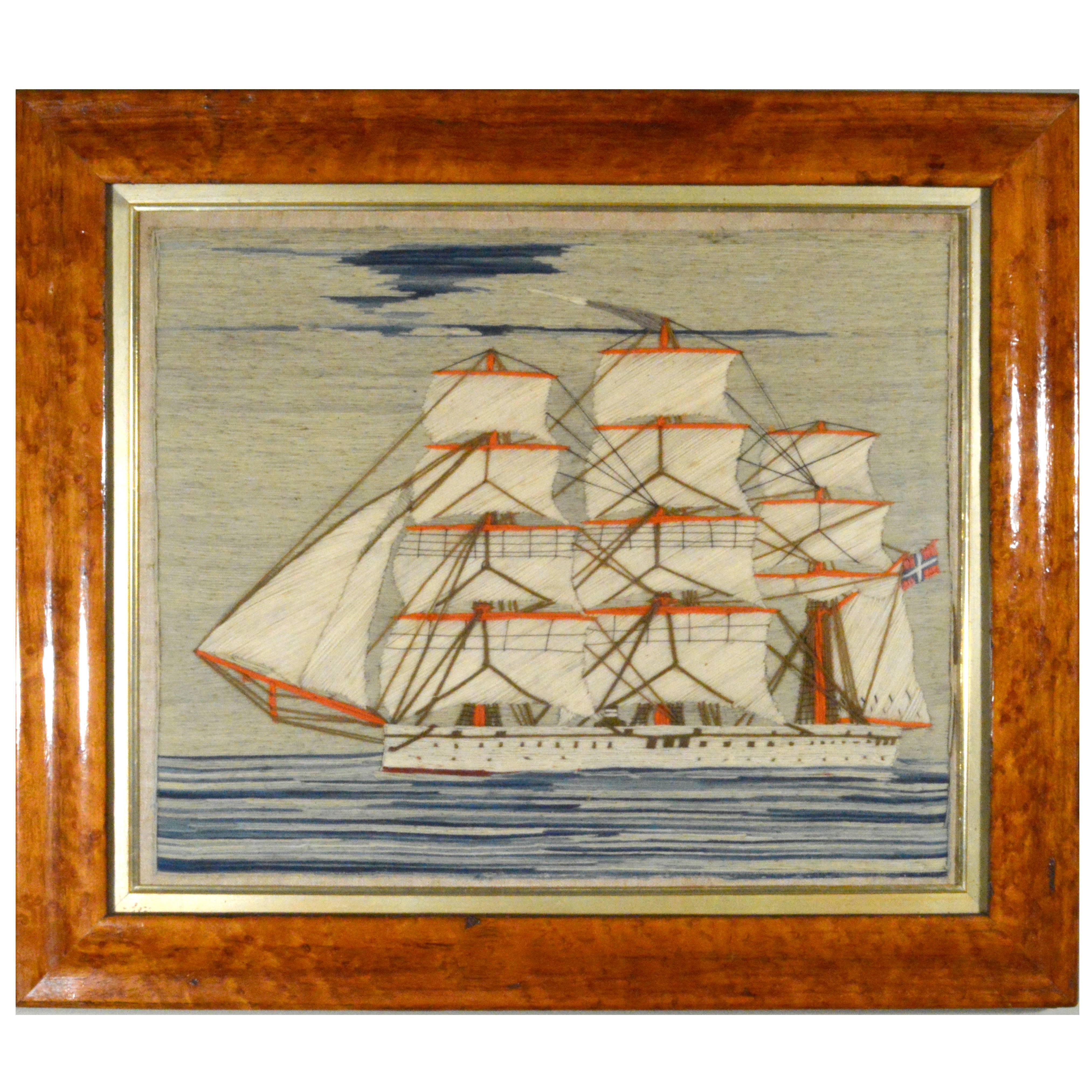 Sailor's Woolwork with Trapunto Sails